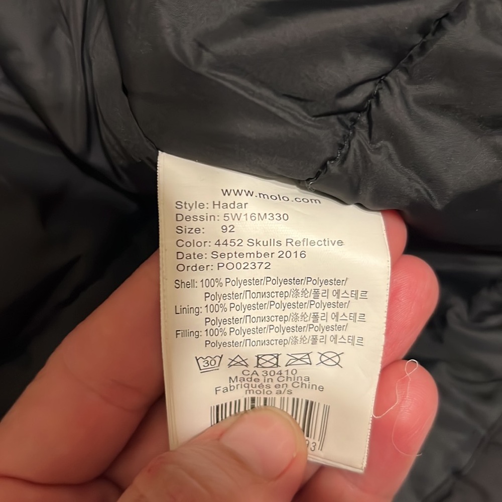 MOLO HADAR SKULLS REFLECTIVE JACKETS sz 3T - Picture 5 of 7